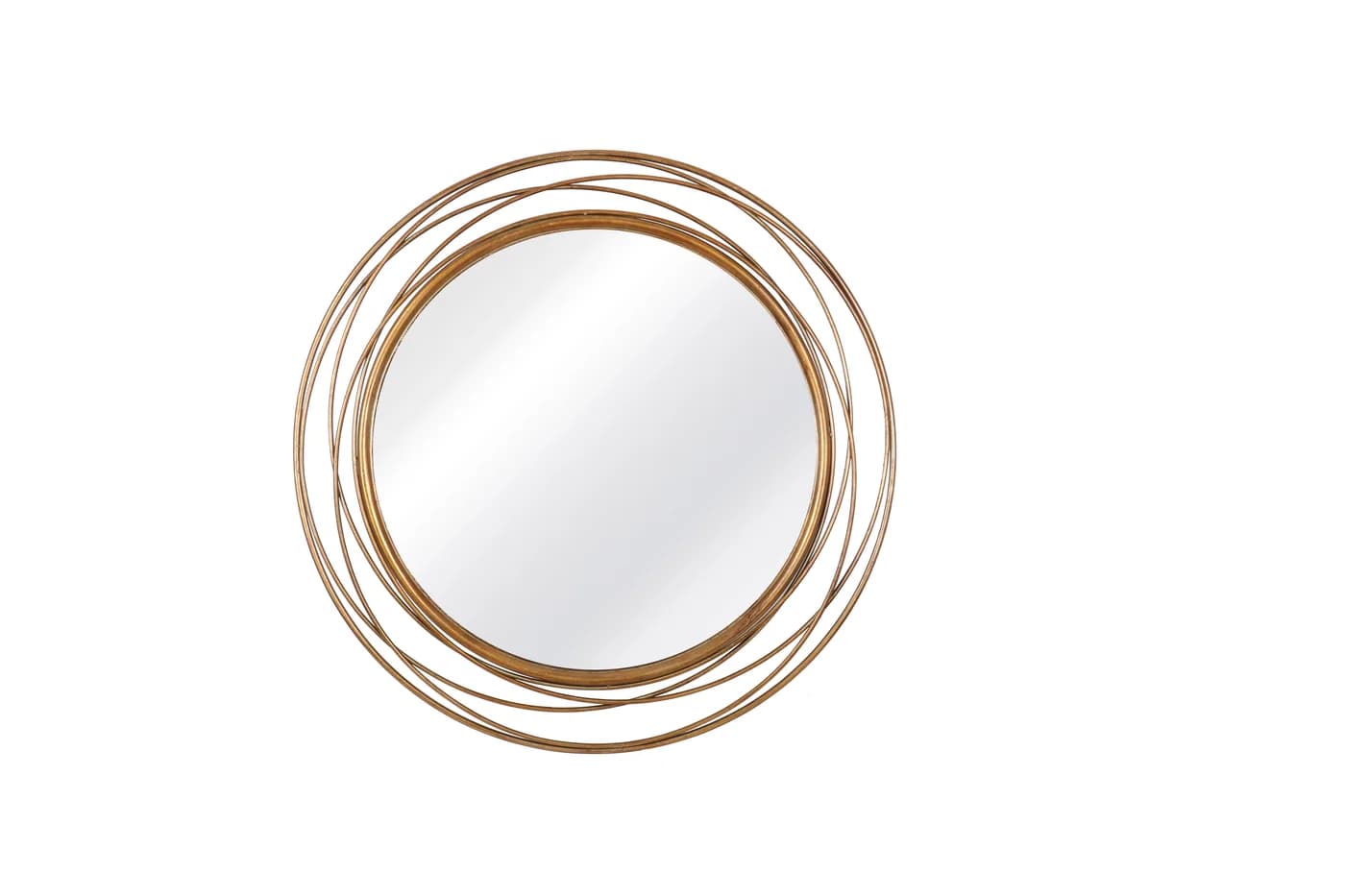 36 Inch Gold Round Decorative Mirror