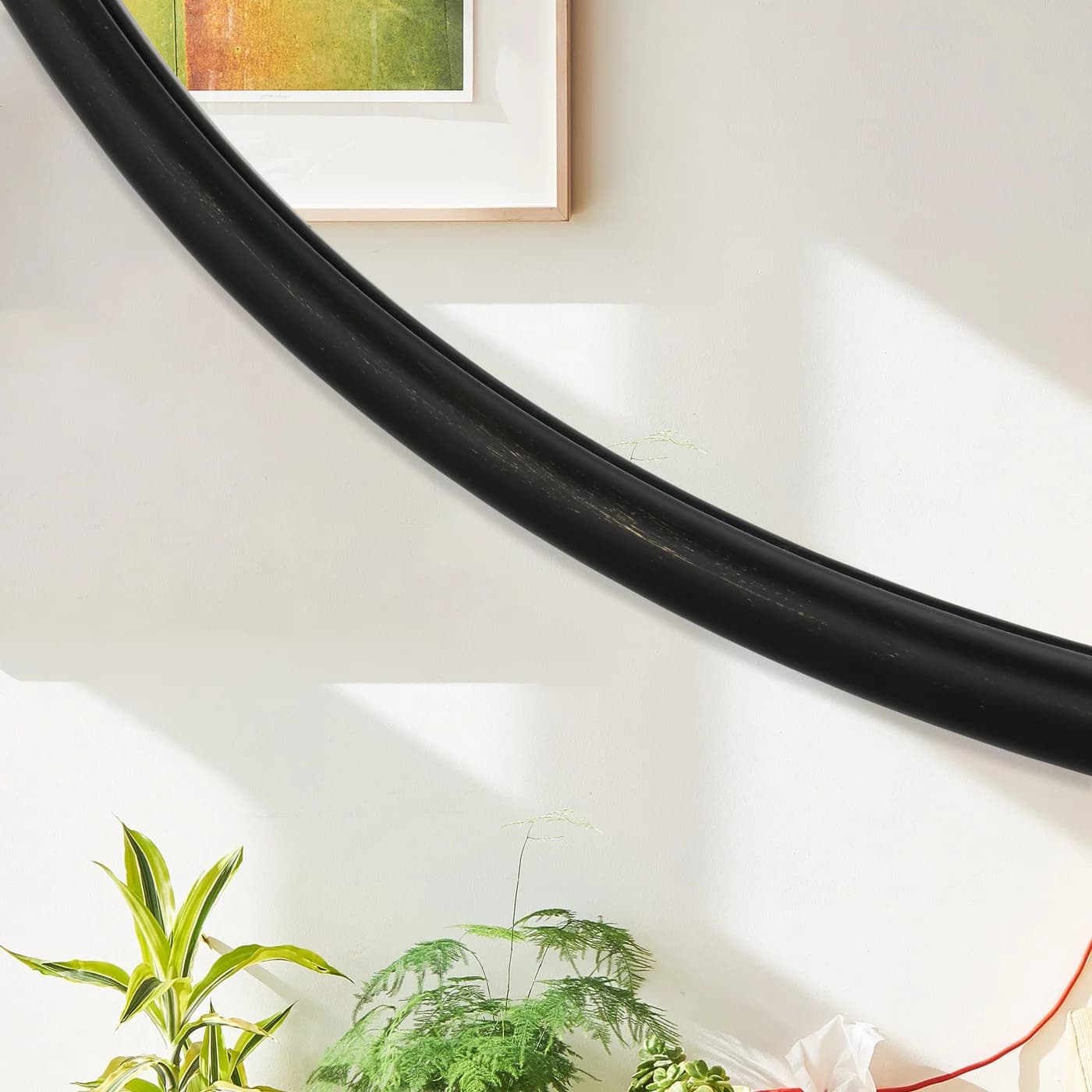 39 Black Round Mirror gallery image