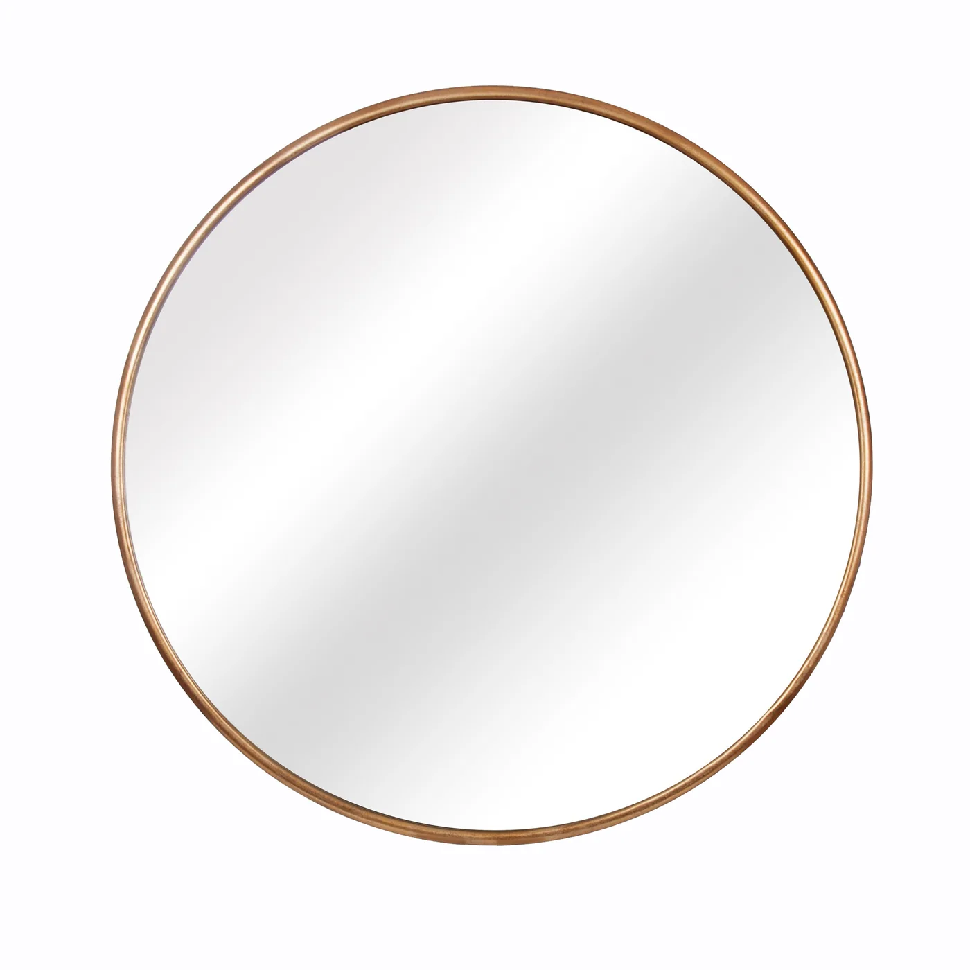 47 Gold Round Mirror