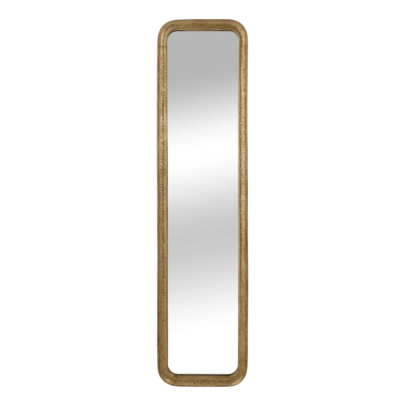 Gold Hammered Rectangle Full Length Mirror