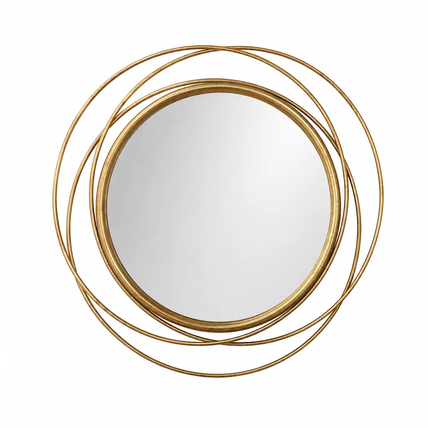 43.3 x 17.3 Inch Overlapping Round Wall Mirror