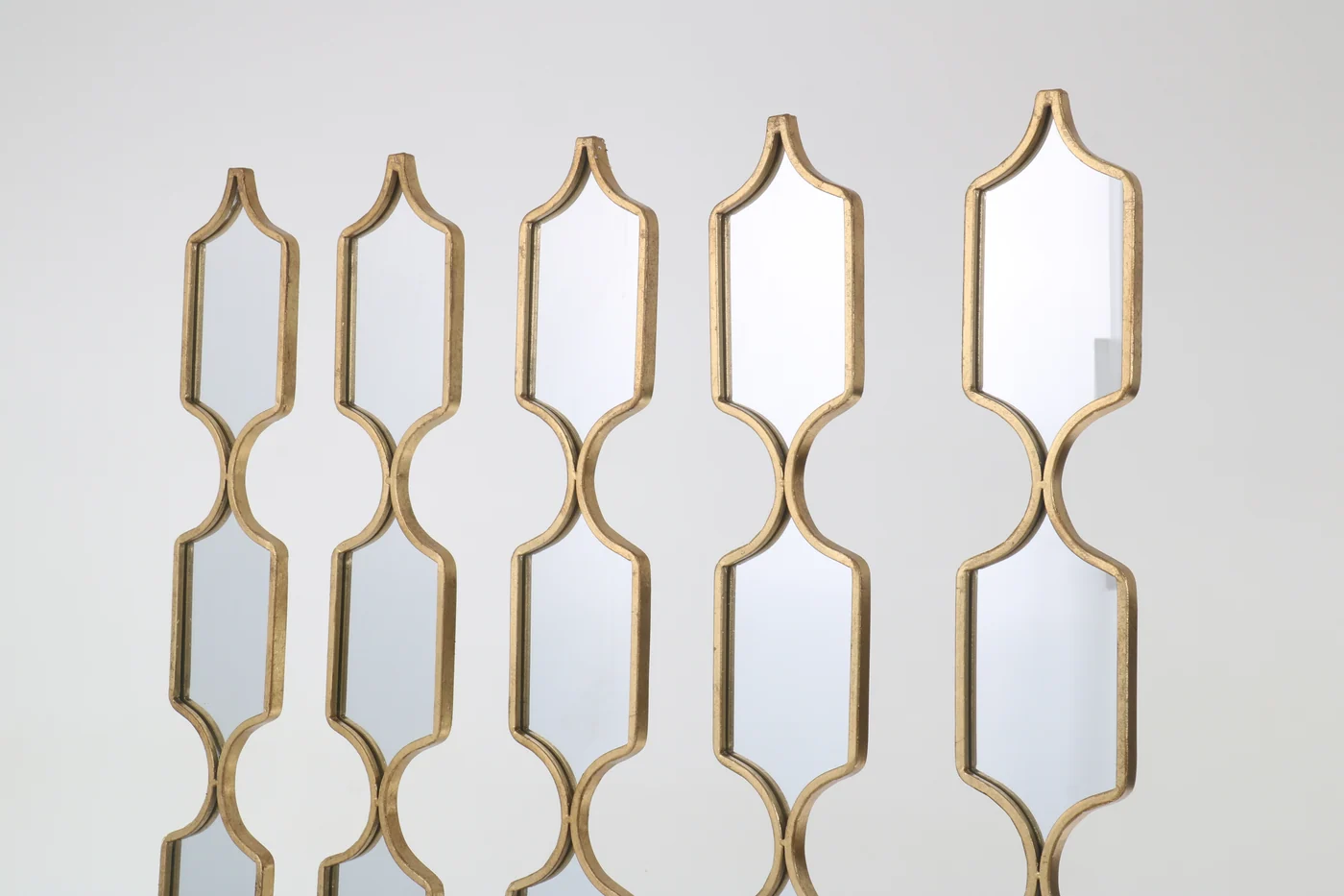 Gold Rectangular Linked Mirror Set gallery image