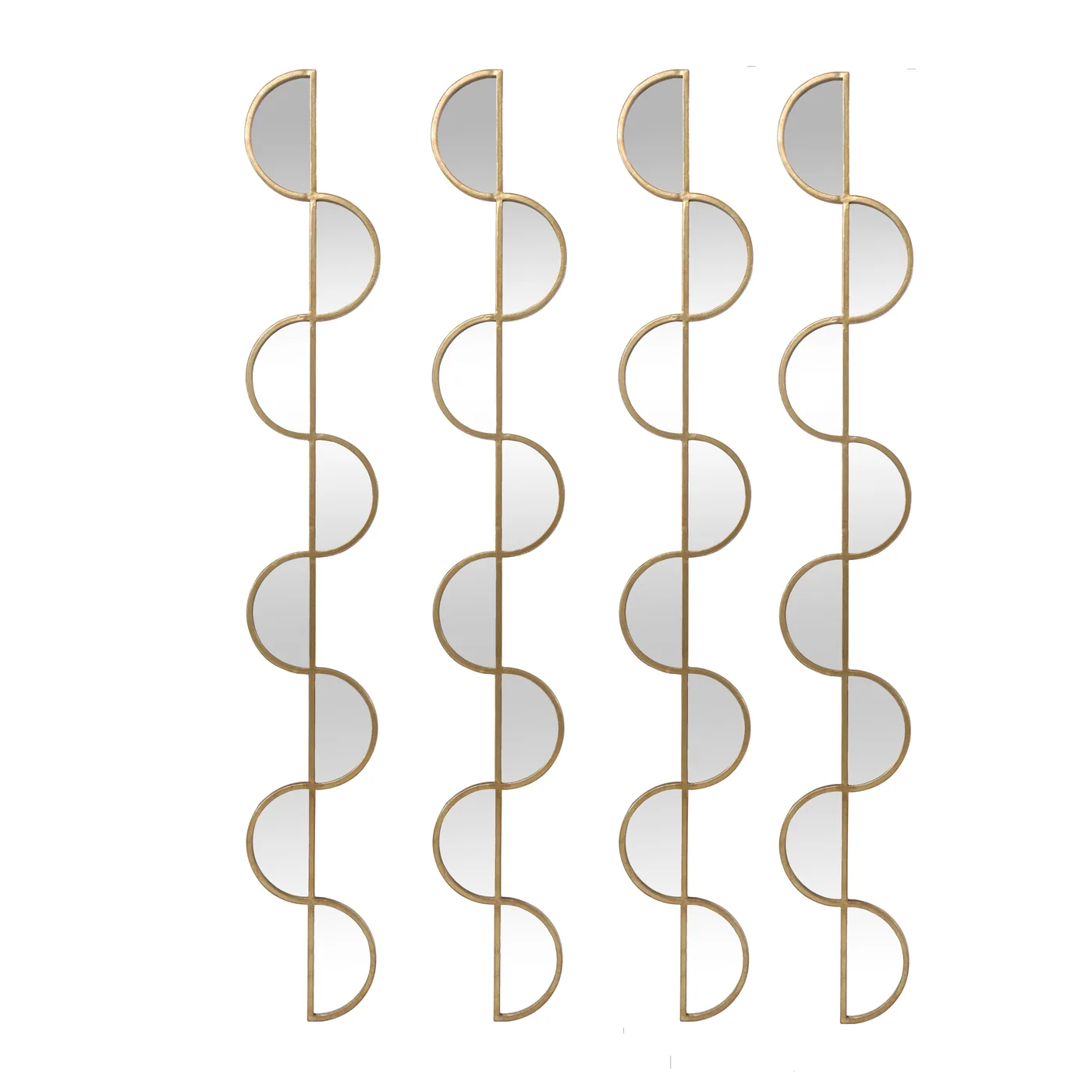 Gold S Shape Mirror Set